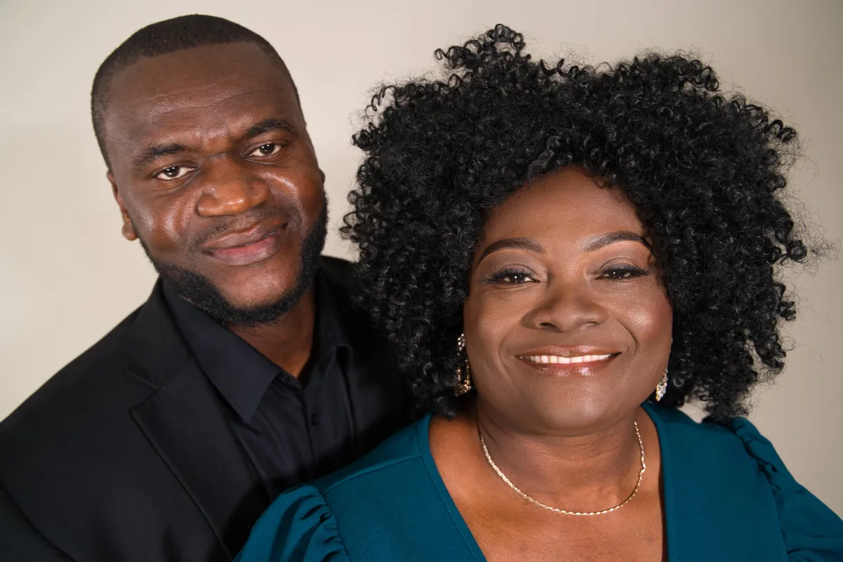 A photo of a lovely African couple