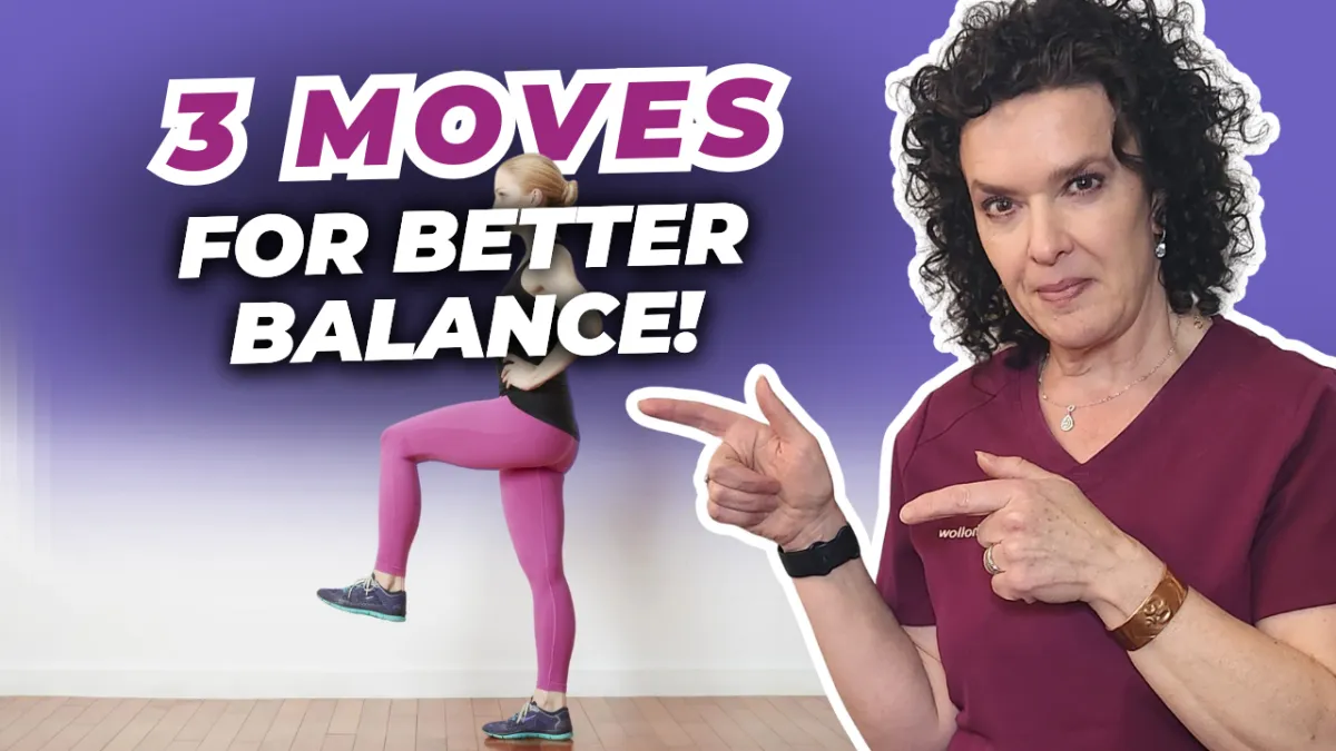 3 Easy Moves to Prevent Fall and Better Balance (Easy to Hard)