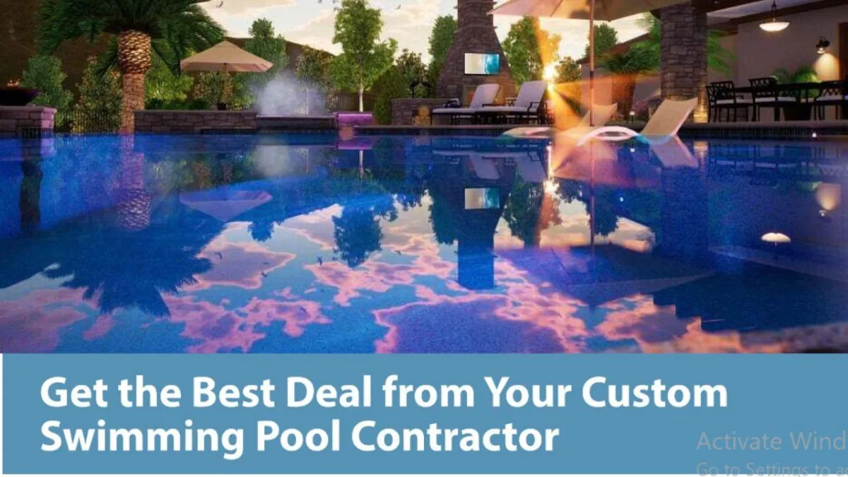 custom swimming pool contractor