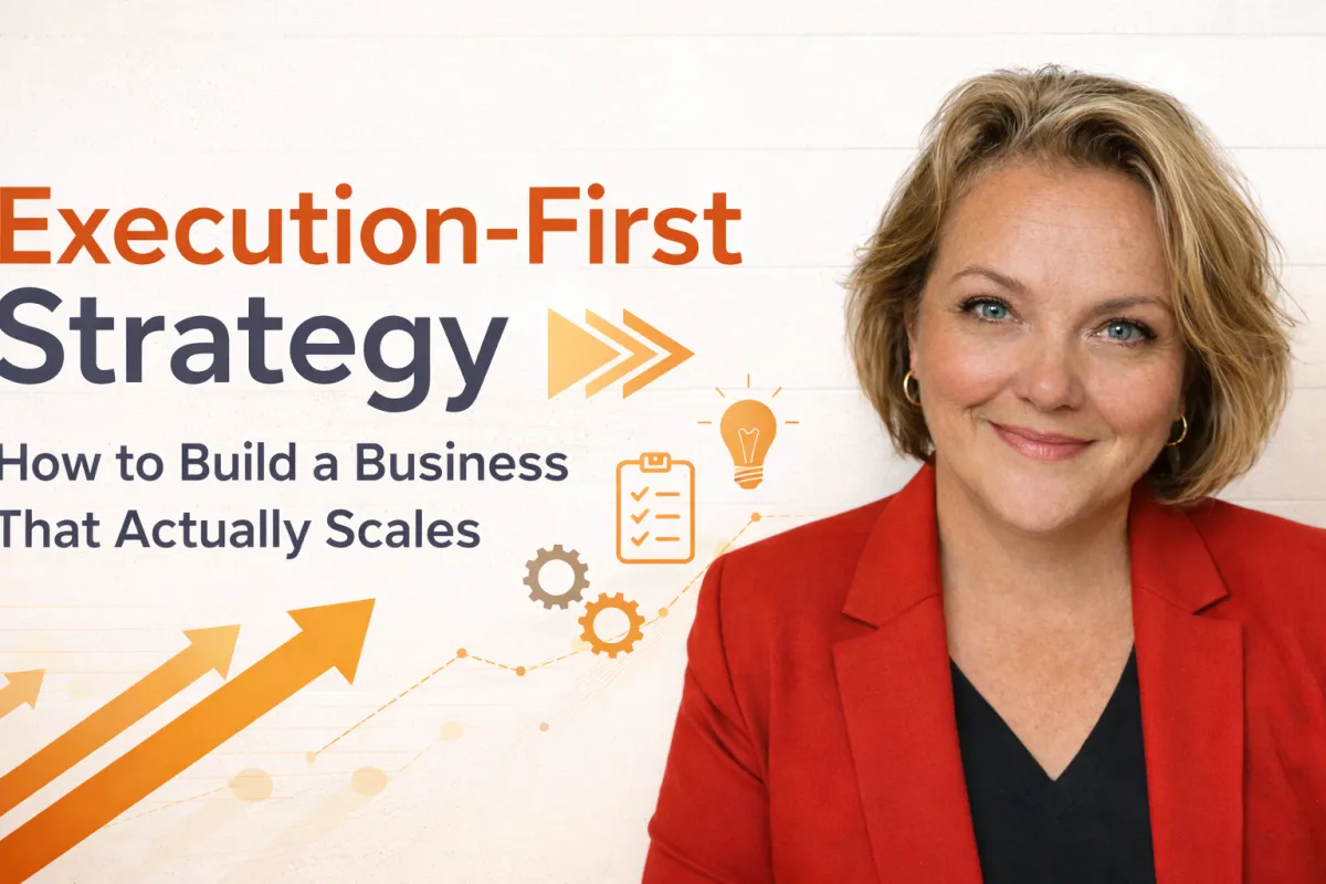 Donna Valdes explaining execution-first strategy for building a scalable business