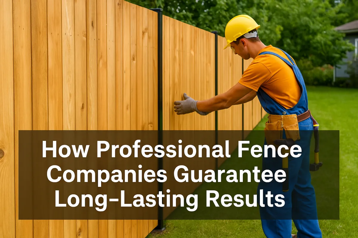 How Professional Fence Companies Ensure Durability