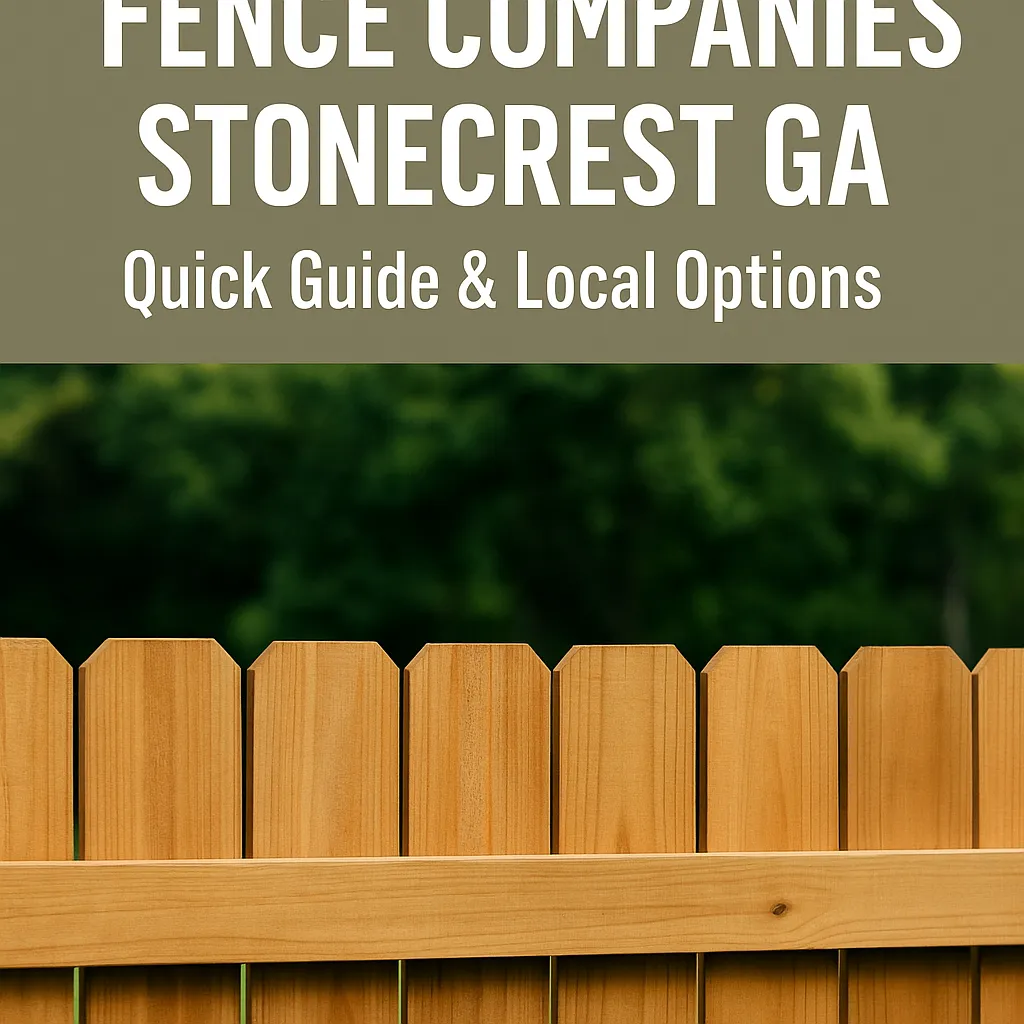 Local Fence Companies Stonecrest GA | Quick Guide