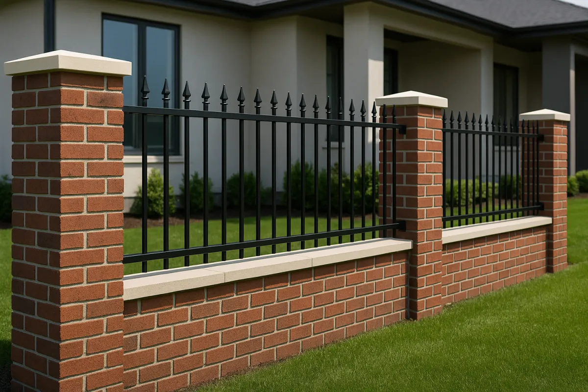 Residential Brick and Iron Fence: Styles, Costs & Local Options