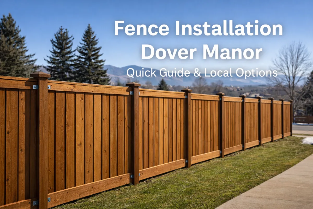 Fence Installation Dover Manor | Quick Guide