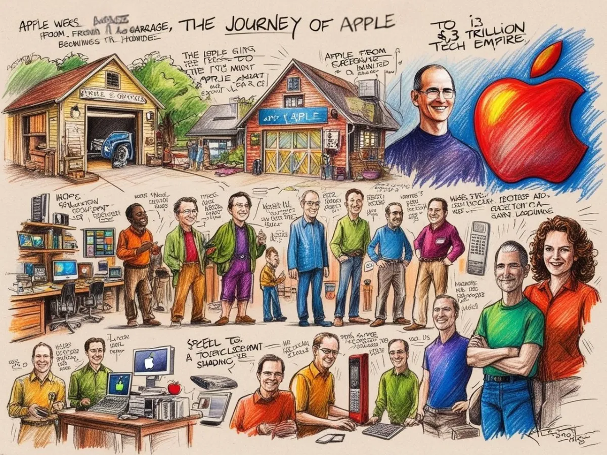 Apple's extraordinary journey from a garage startup to a $3 trillion tech empire