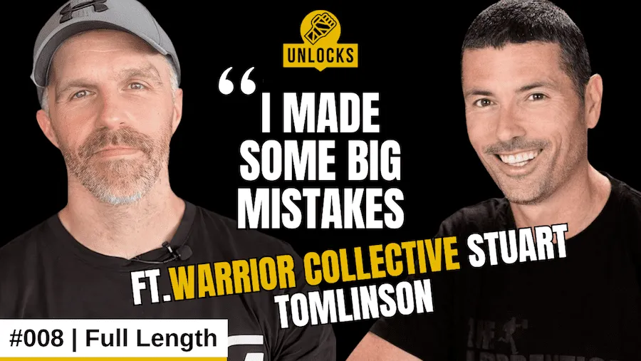 Photo of Stuart Tomlinson Warrior Collective and Clinton Tudor Gym Unlocks Podcast