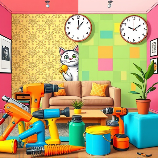 A visually striking blog cover image depicting the theme "Holiday Kitchen Remodeling Ideas," featuring a modern, open-layout kitchen design characterized by geometric abstraction. The kitchen showcases clean, angular lines and shapes, combining sharp triangles and sleek rectangles to represent cabinets, countertops, and appliances. The warm and festive color palette includes deep reds, rich greens, golden yellows, and warm whites, creating a cozy and sophisticated atmosphere. Whimsical holiday elements such as abstract ornaments dangle from an implicit kitchen island, while a stylized geometric tree silhouette is cleverly integrated into the background alongside kitchen utensils. The image radiates an inviting and festive mood, inspiring creativity and joy in home transformation for the holiday season. The background subtly incorporates kitchen essentials like an artistically abstract coffee maker and stylized dishware, hinting at seasonal gatherings without featuring human figures. The overall composition reflects simple elegance and imaginative design, encouraging viewers to envision a transformed kitchen space ready for holiday celebrations.