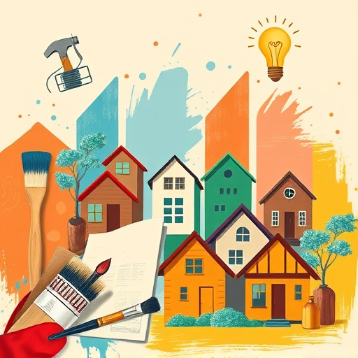 A vibrant Cubist-inspired blog cover image featuring a stylish kitchen scene centered around "60-Inch Kitchen Cabinets." The cabinets are designed with a mix of geometric shapes and adorned with colorful tiles, complemented by quirky accessories like pot handles shaped as whimsical animals and artistic spice jars in unconventional arrangements. The kitchen environment showcases a modern aesthetic with abstract representations of walls and countertops, using a warm color palette of earthy browns, cozy creams, and lively greens to create a homely yet artistic atmosphere. Intricate geometric light fixtures hang overhead, casting soft shadows that add depth, while fragmented mosaic floor tiles create visual rhythm. This artwork encourages creativity in kitchen design, inviting viewers to envision their dream kitchen while appreciating the intricate artistry of design and form.