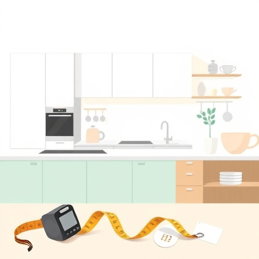 A vibrant PopArt scene featuring an array of kitchen cabinets in trendy colors like deep navy blue, lime green, and blush pink, creating a striking visual contrast. The cabinets are embellished with quirky fruit-shaped handles and geometric patterns, capturing a playful essence. Surrounding the cabinets is a whimsical kitchen background filled with oversized utensils—giant forks, spoons, and spatulas—adding a sense of cheerful chaos. Bold retro appliances complement the cabinets with their vivid hues. The bright wallpaper adorned with playful polka dots and metallic accents enhances the modern feel. Rays of sunlight stream through a large window, illuminating the vibrant scene and creating a lively atmosphere that inspires creativity in kitchen design and renovations.