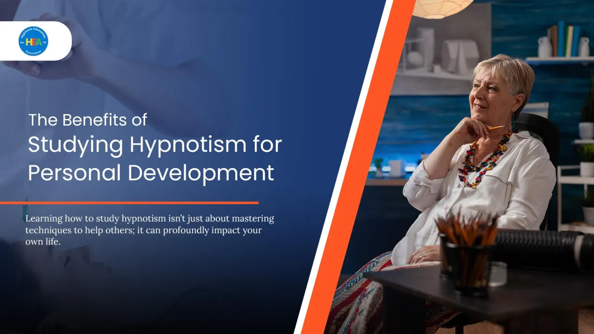 An older woman in a therapy session, representing how to study hypnotism for personal development and growth.