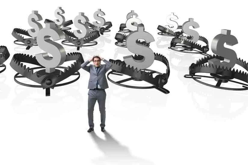 Businessman Being Trapped by Dollar