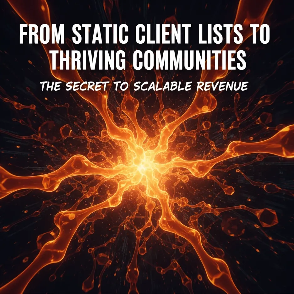 From Static Client Lists to Thriving Communities: The Secret to Scalable Revenue