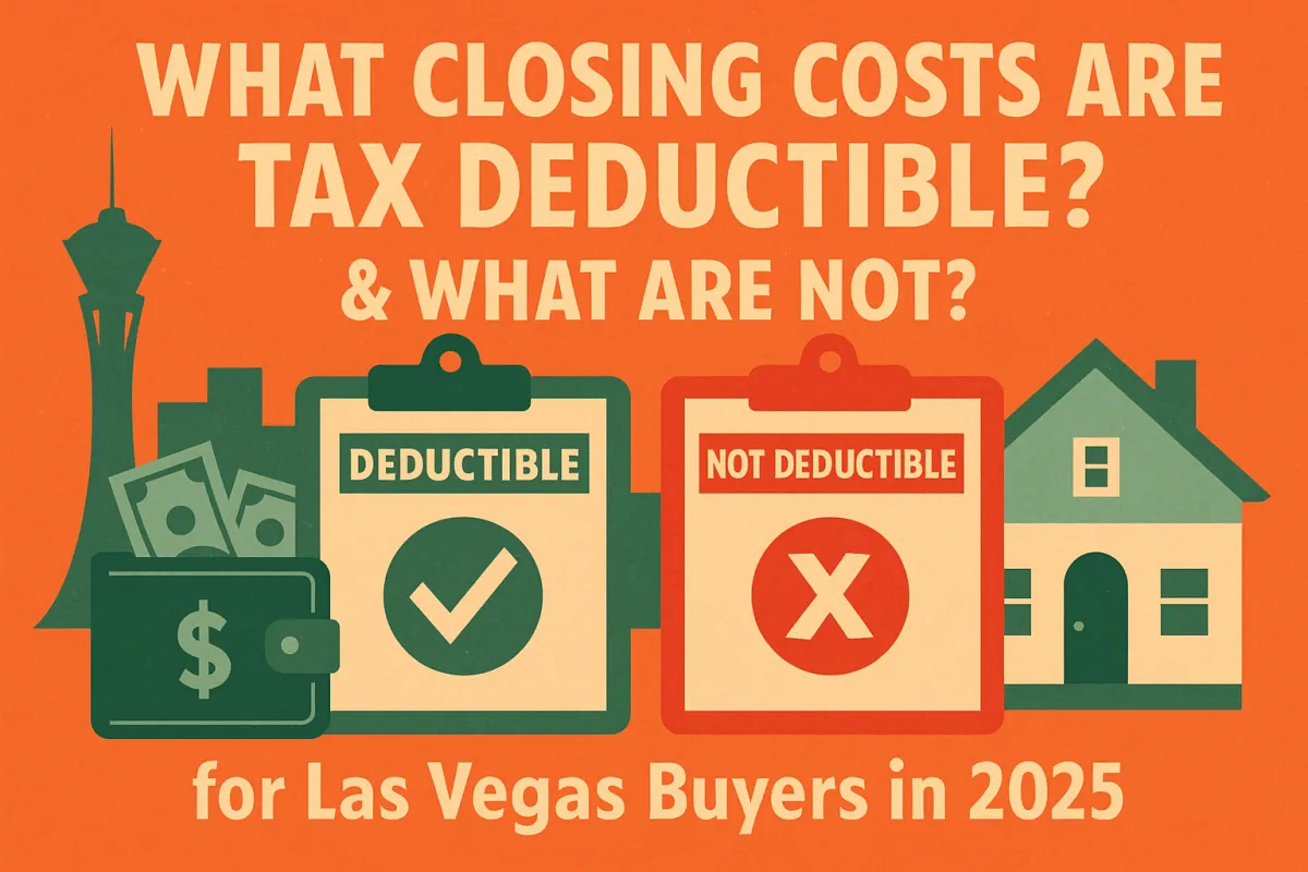 Las Vegas Closing Costs – What’s Tax Deductible in 2025?