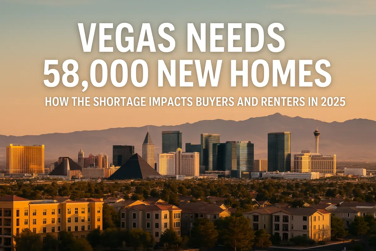 Las Vegas Needs 58,000 New Homes: What the Housing Shortage Means for You