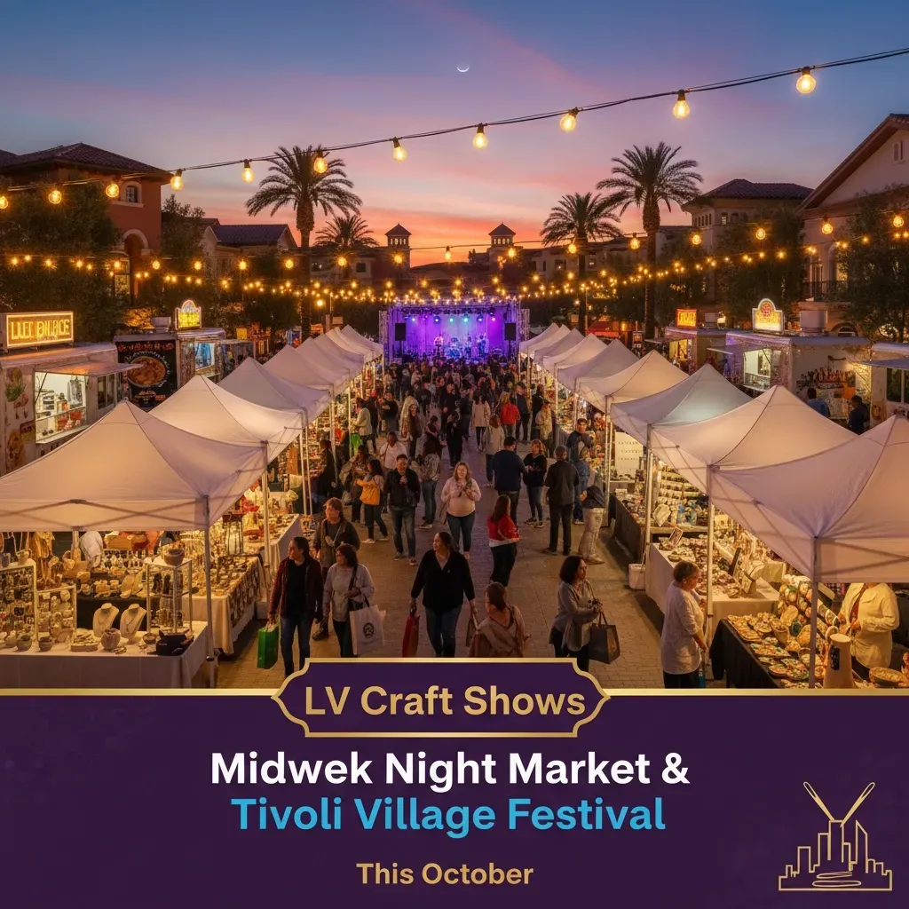 LV Craft Shows Midweek Night Market & Tivoli Village Festival - Henderson Las Vegas Events October 2025