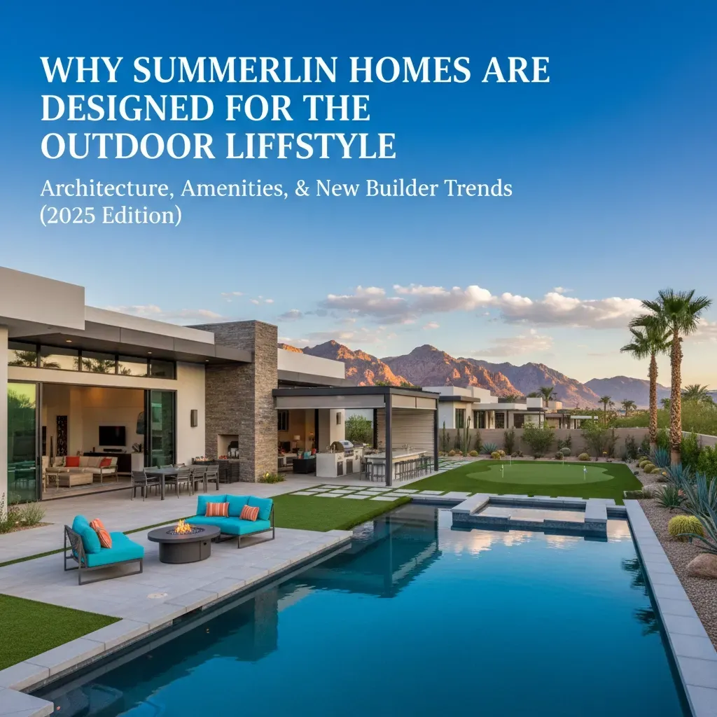 Why Summerlin Homes Are Designed for the Outdoor Lifestyle: Architecture, Amenities, & New Builder Trends (2025 Edition)