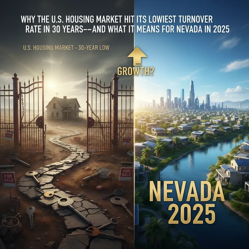 Why the U.S. Housing Market Hit Its Lowest Turnover Rate in 30 Years – What It Means for Nevada in 2025  Tags: