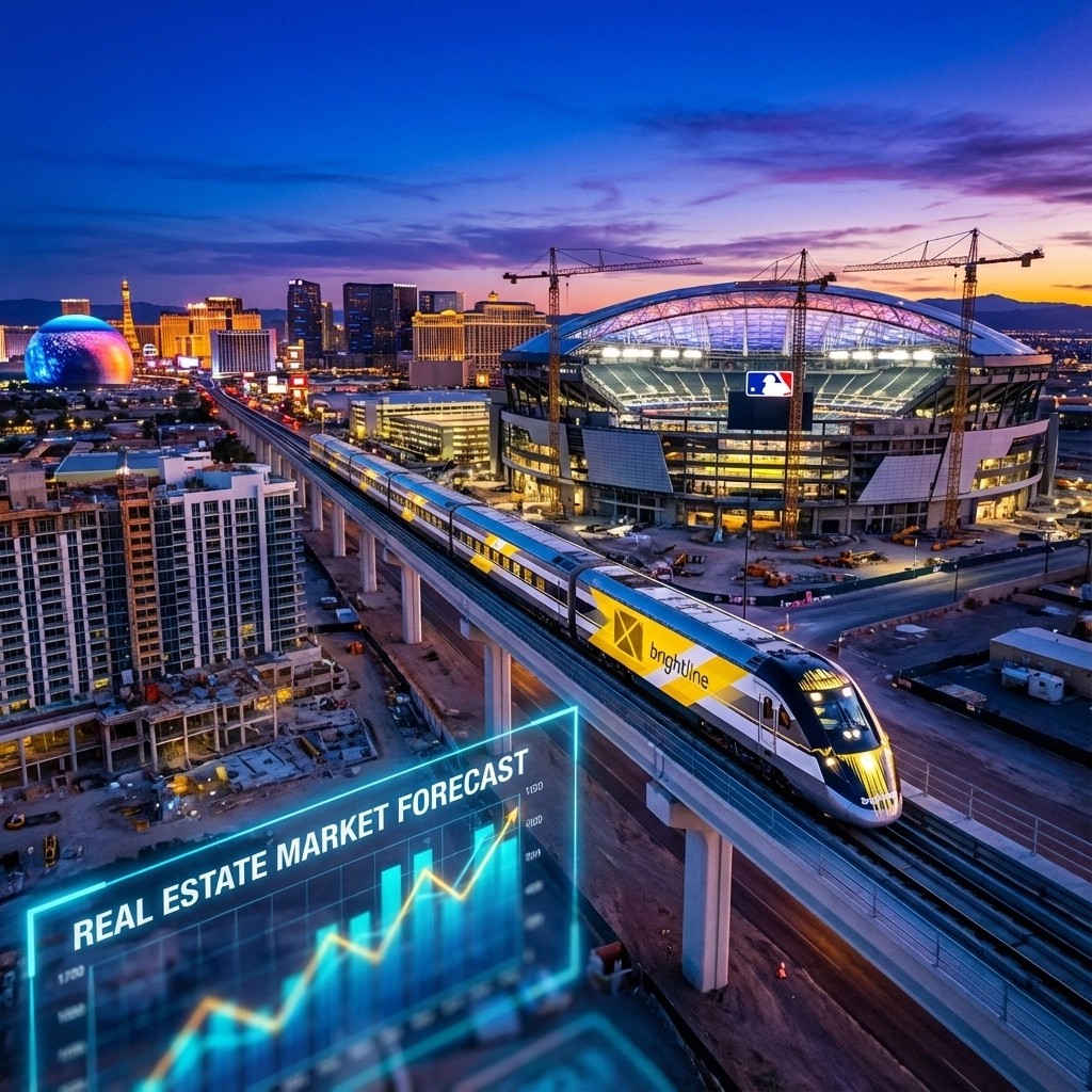 How Las Vegas's Biggest Upcoming Projects Will Impact the Real Estate Market (Brightline, MLB Stadium & More)