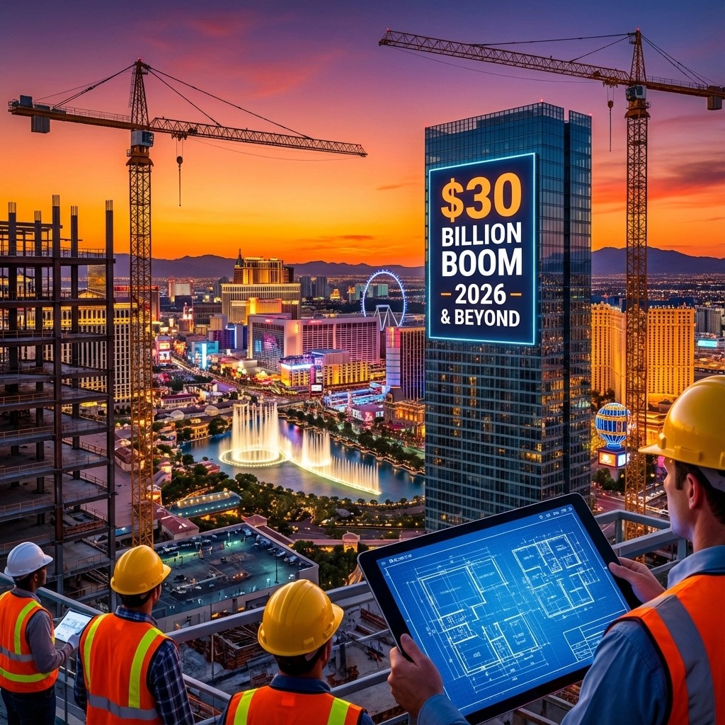Las Vegas $30 Billion Construction Boom: How Mega Projects Will Impact Real Estate Through 2026