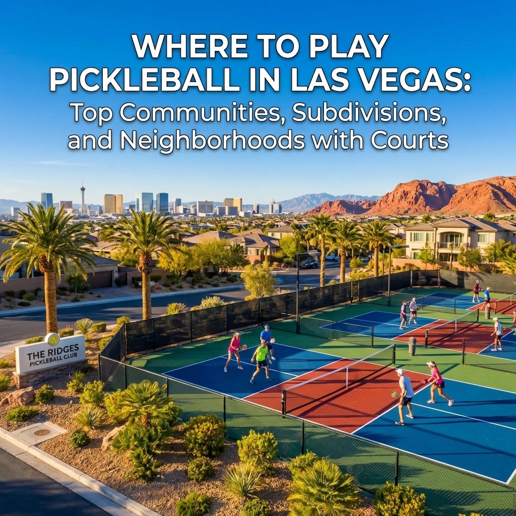 Where to Play Pickleball in Las Vegas: Top Communities, Subdivisions, and Neighborhoods with Courts