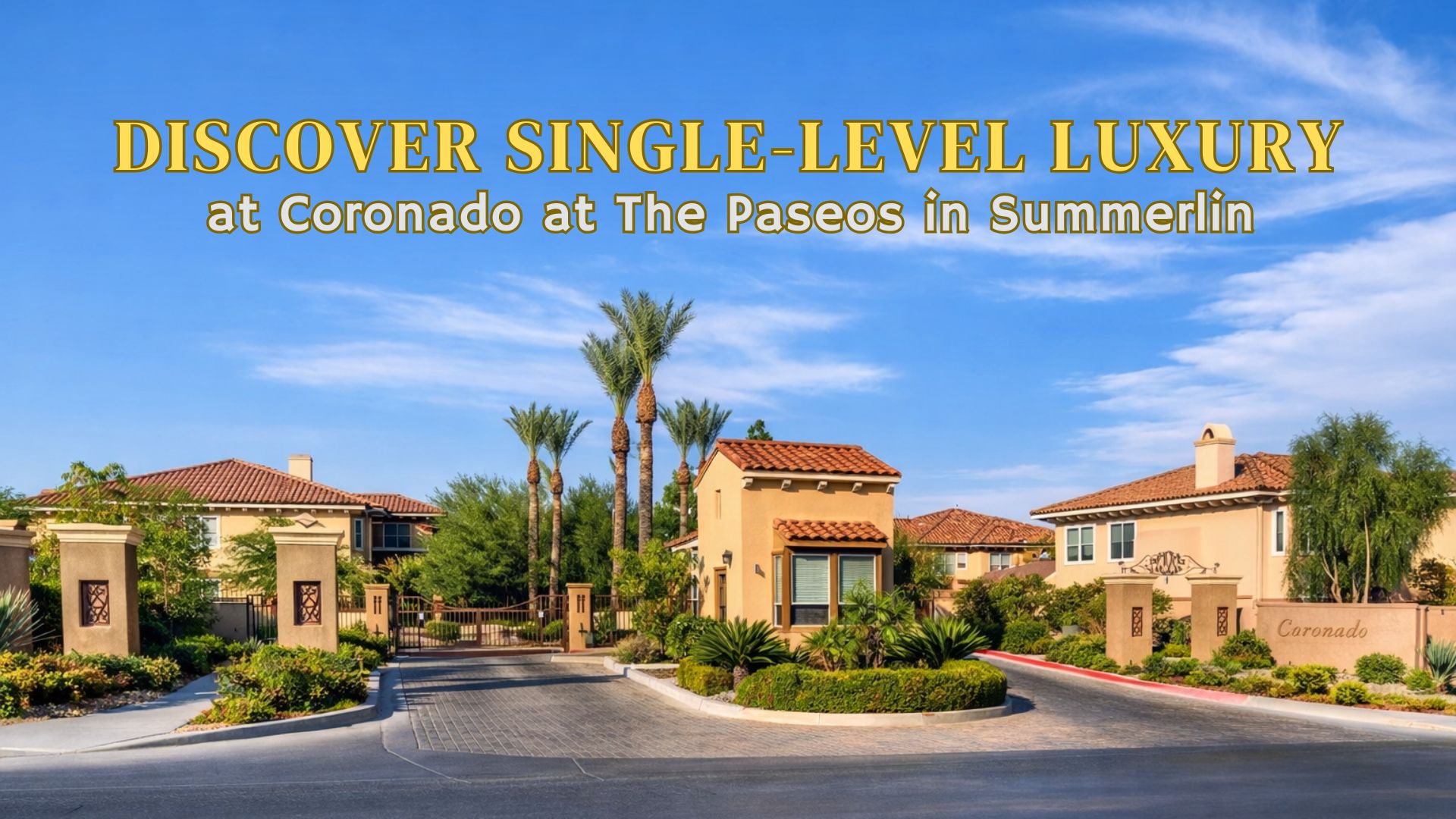 Coronado at The Paseos: Single-Level Condo Living in Summerlin