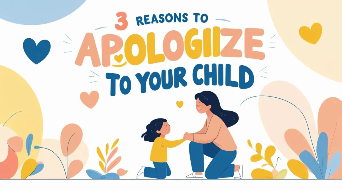 3 Reasons to Apologize to Your Child