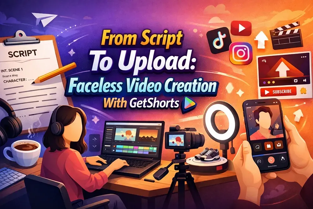 From Script To Upload: Faceless Video Creation With Getshorts