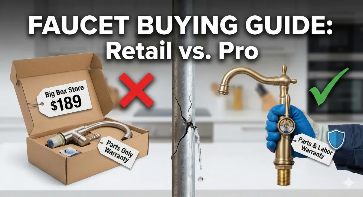 Buying Your Own Faucets vs. Buying From a Plumber: The Warranty Gap