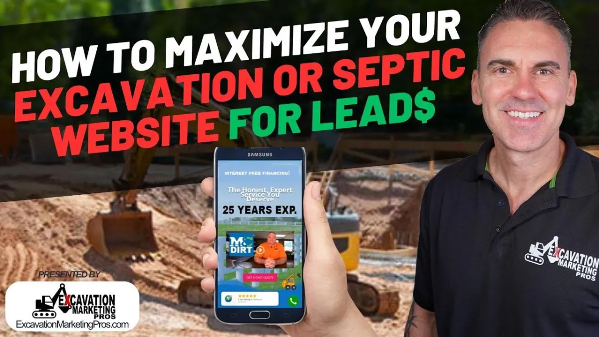 Top 17 Ways To Improve Excavation Or Septic Leads From Your Website