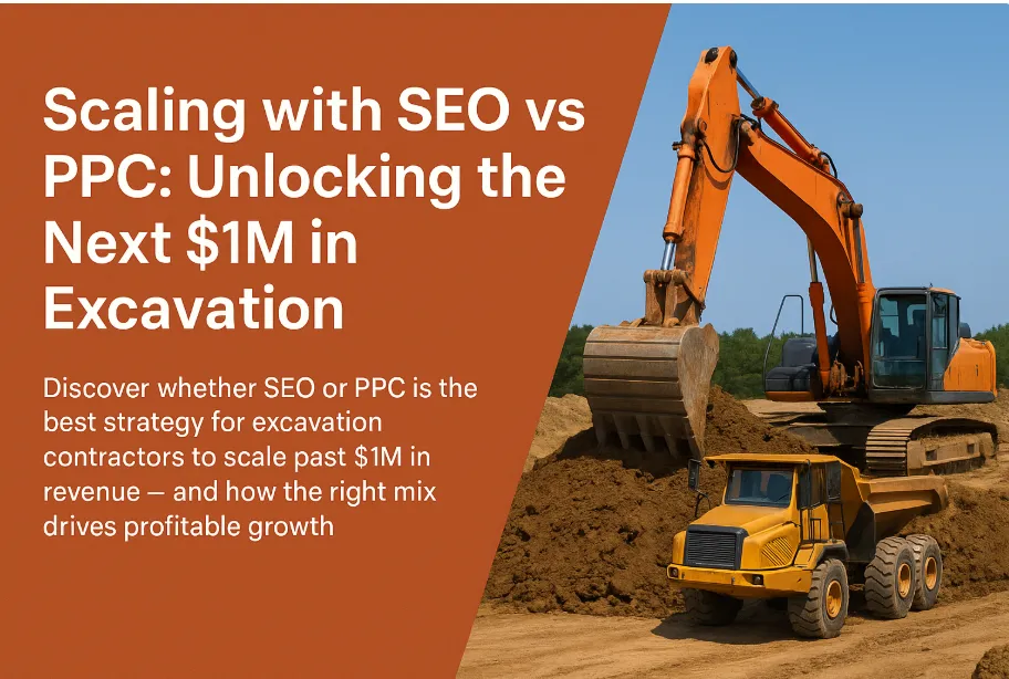 Scaling with SEO vs PPC: Which Strategy Unlocks the Next $1M in Excavation Revenue?