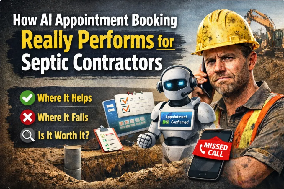 How AI Appointment Booking Really Performs for Septic Contractors