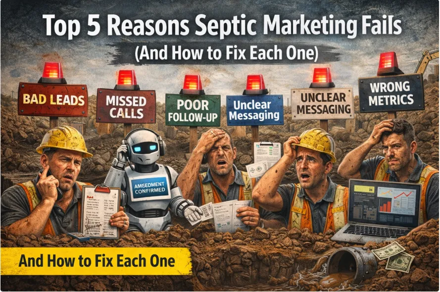 Top 5 Reasons Septic Marketing Fails