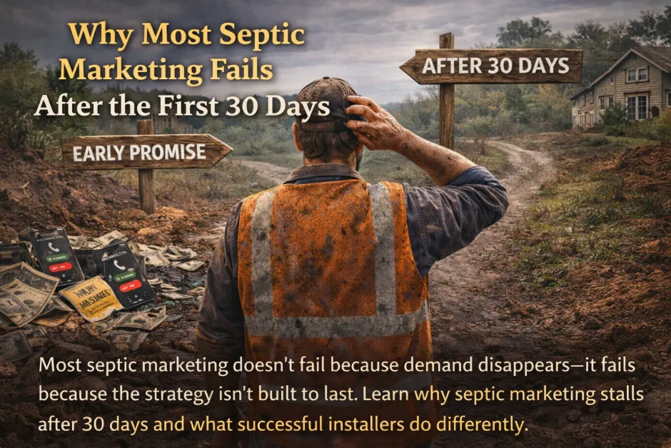 Why Most Septic Marketing Fails After the First 30 Days
