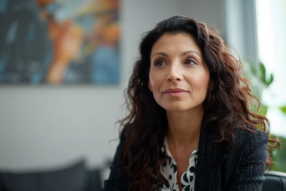 Podcast microphone on desk with headphones and laptop, symbolizing growth, purpose, and podcast SEO strategy.