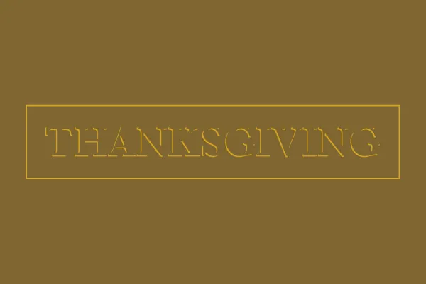 My Thanksgiving