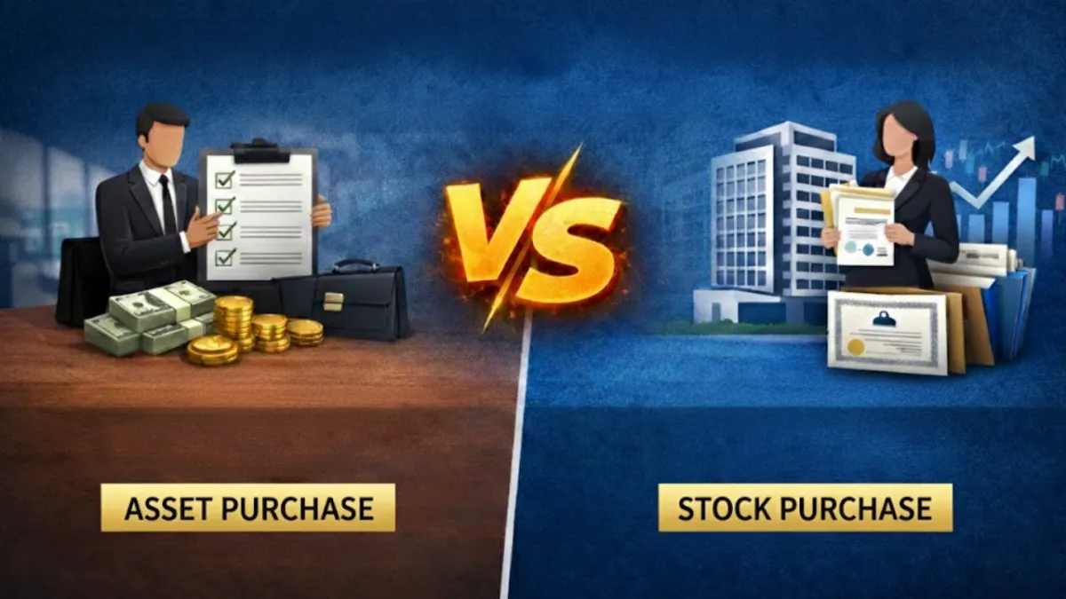 asset purchase and stock purchase in M&A
