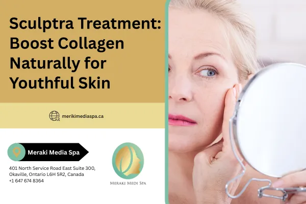 Close-up of Sculptra injection procedure