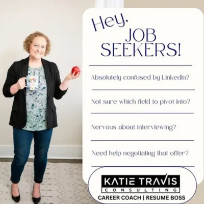 A motivational image cover featuring the words “Rewrite Your Narrative: Empower Your Job Search” in bold, modern typography. The background includes a confident professional standing at a crossroads or turning a page in a journal, symbolizing new beginnings and career transformation. The tone is inspiring and empowering, with warm lighting and a hopeful atmosphere.