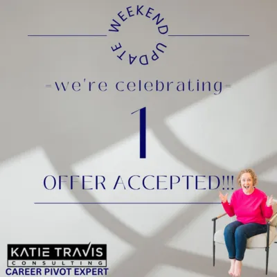 A smiling accountant holding a “Job Offer” letter in one hand and a calculator in the other, standing confidently in front of a bright office background. Bold text reads: “Career Leap = Better Pay! Don’t Wait to Level Up.” Soft gold and navy accents highlight success and professionalism.