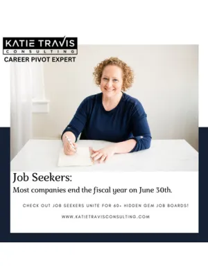 “Person sitting at a desk with a laptop, looking excited as new job notifications pop up on the screen. Background includes icons of briefcases, globes, and checkmarks, symbolizing remote work and new opportunities. Bold text overlay reads: ‘60+ Hidden Job Boards. New Remote Jobs Coming!’”
