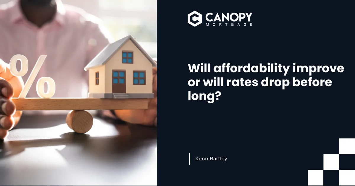 Will Housing Affordability Improve or Will Mortgage Rates Drop Soon?