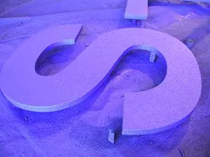 Polyurea Protected MDF Lettering