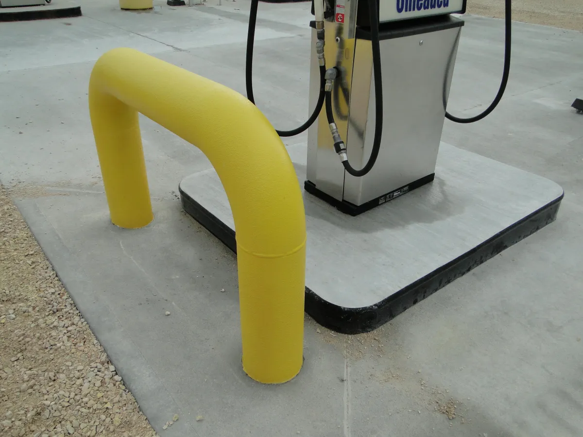 Polyurea Protected Bollard