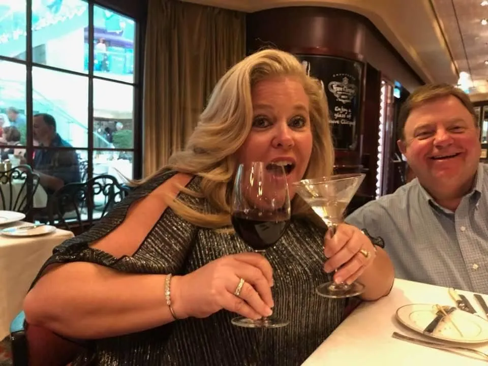 Couple drinking wine