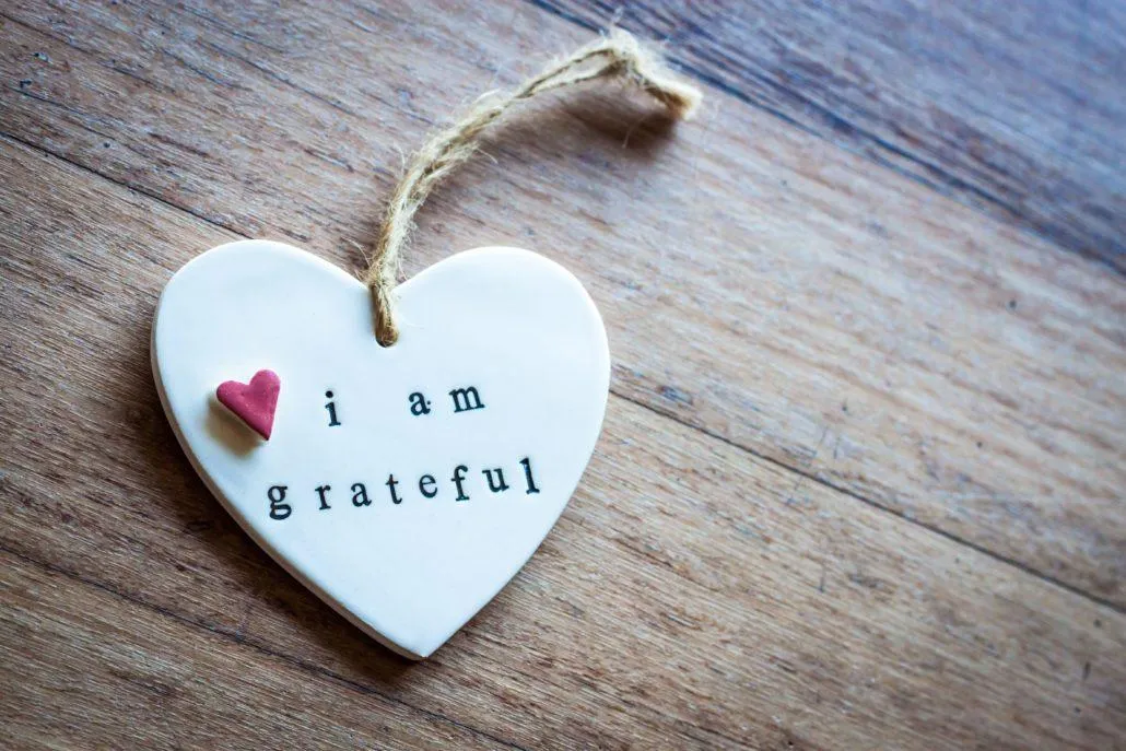I am grateful keychain