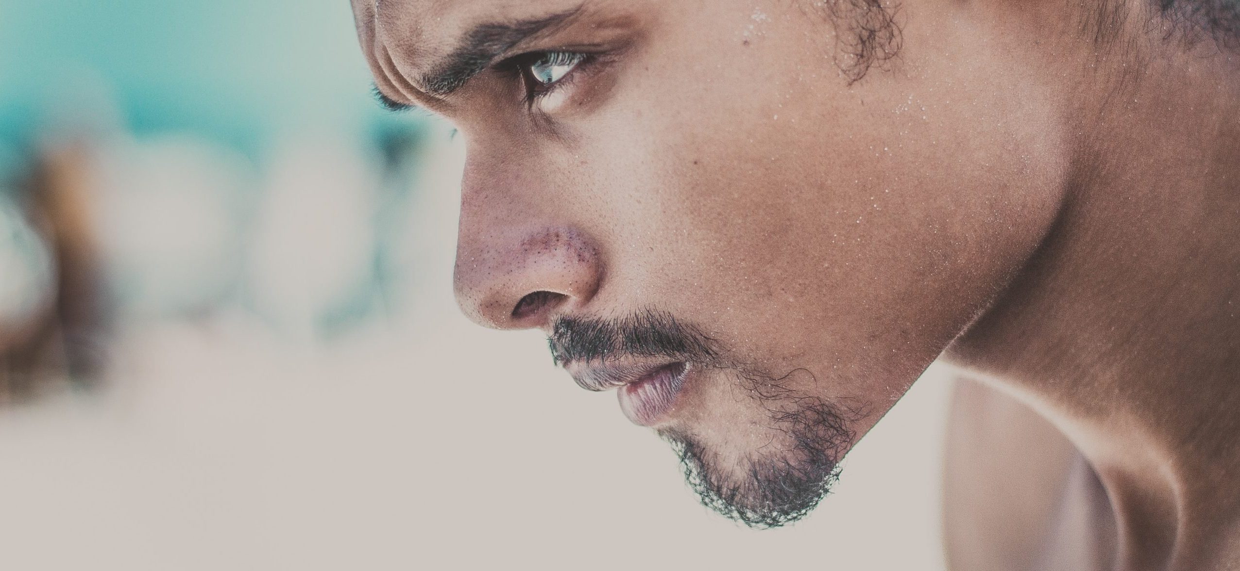 Man staring