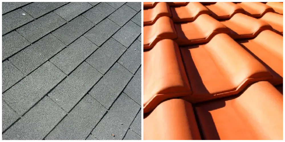 Tile vs shingle roof installation
