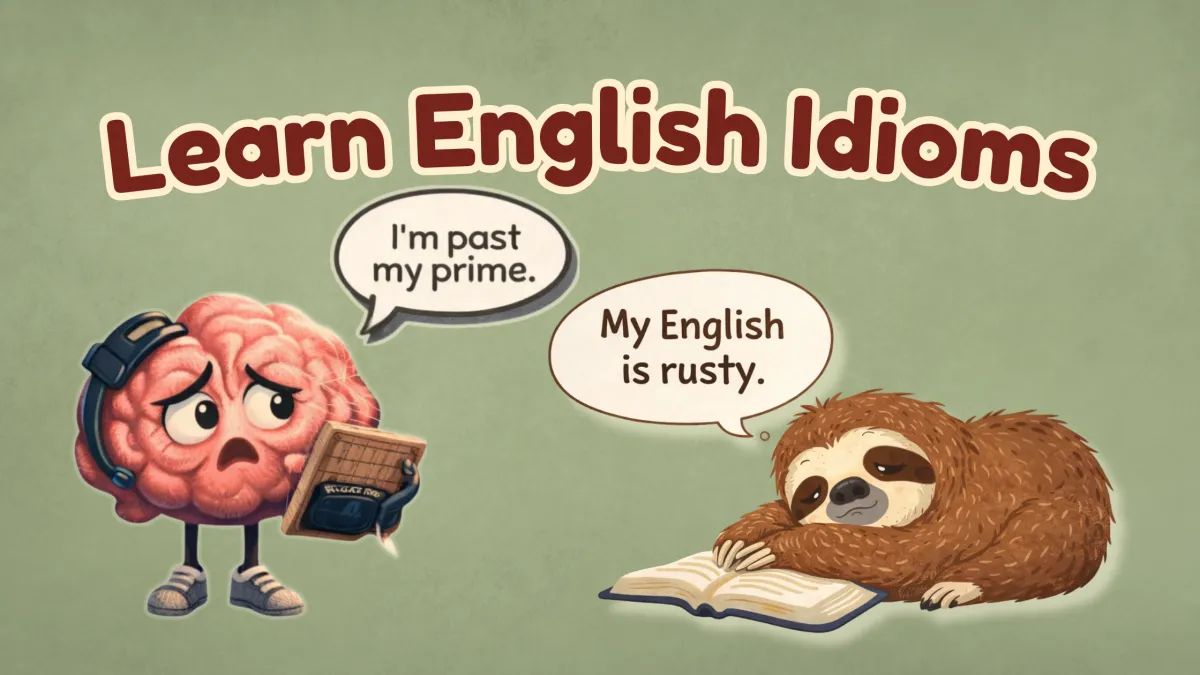 8 English Idioms for When Your Skills Feel Rusty