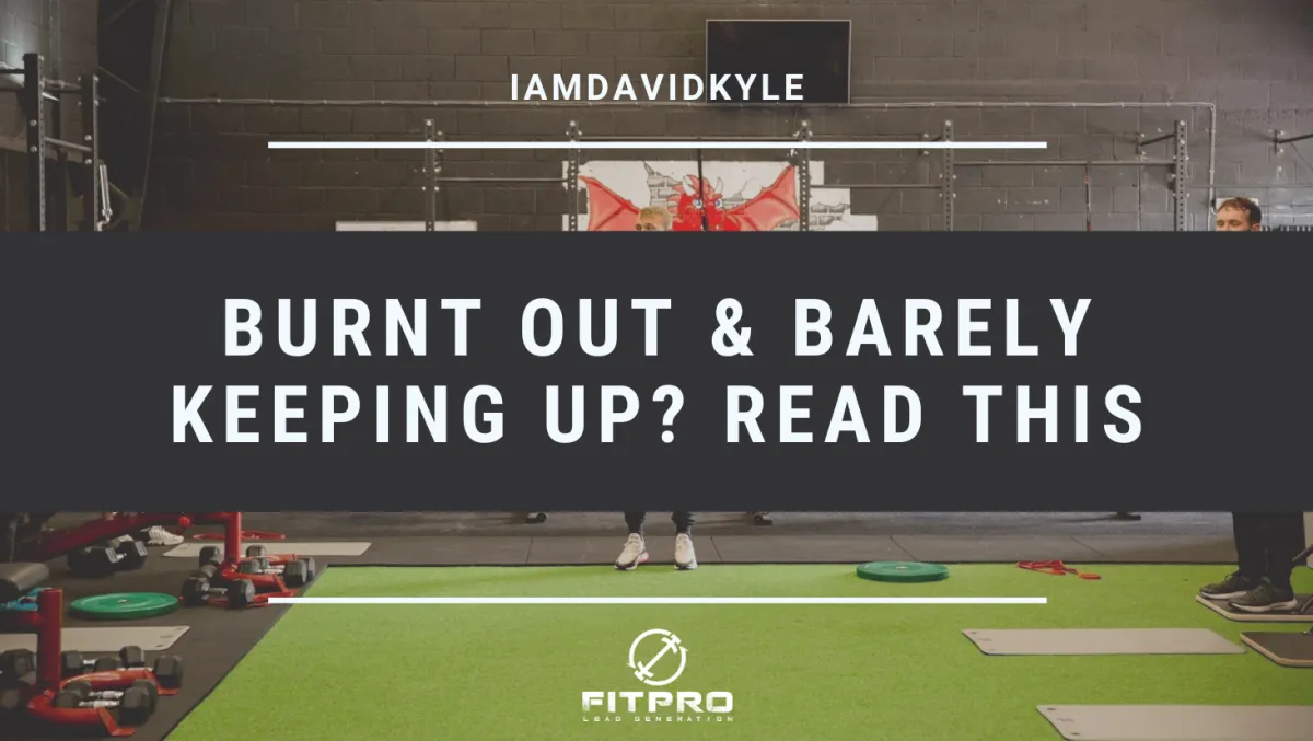 Burnt out & barely keeping up? Read this