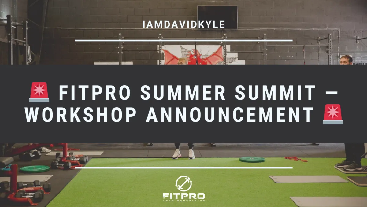 🚨 FitPro Summer Summit — Workshop Announcement 🚨